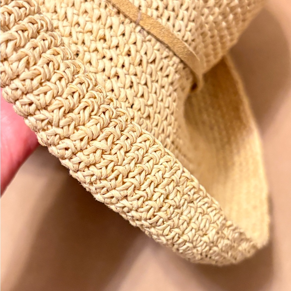 LOFT Natural Straw Sun Hat in Beige - Picture 4 of 5